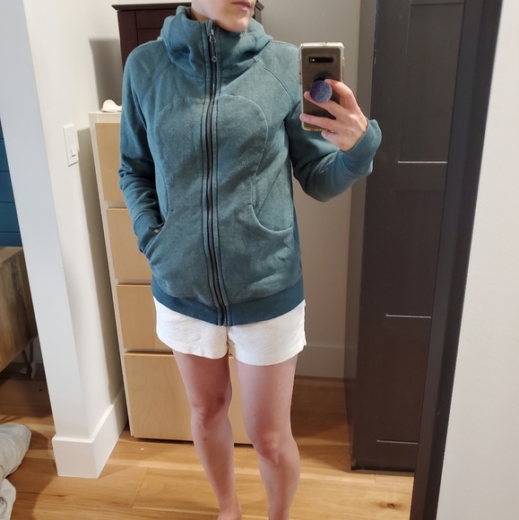 Lululemon scuba hoody forest green size 10 - Picture 1 of 5